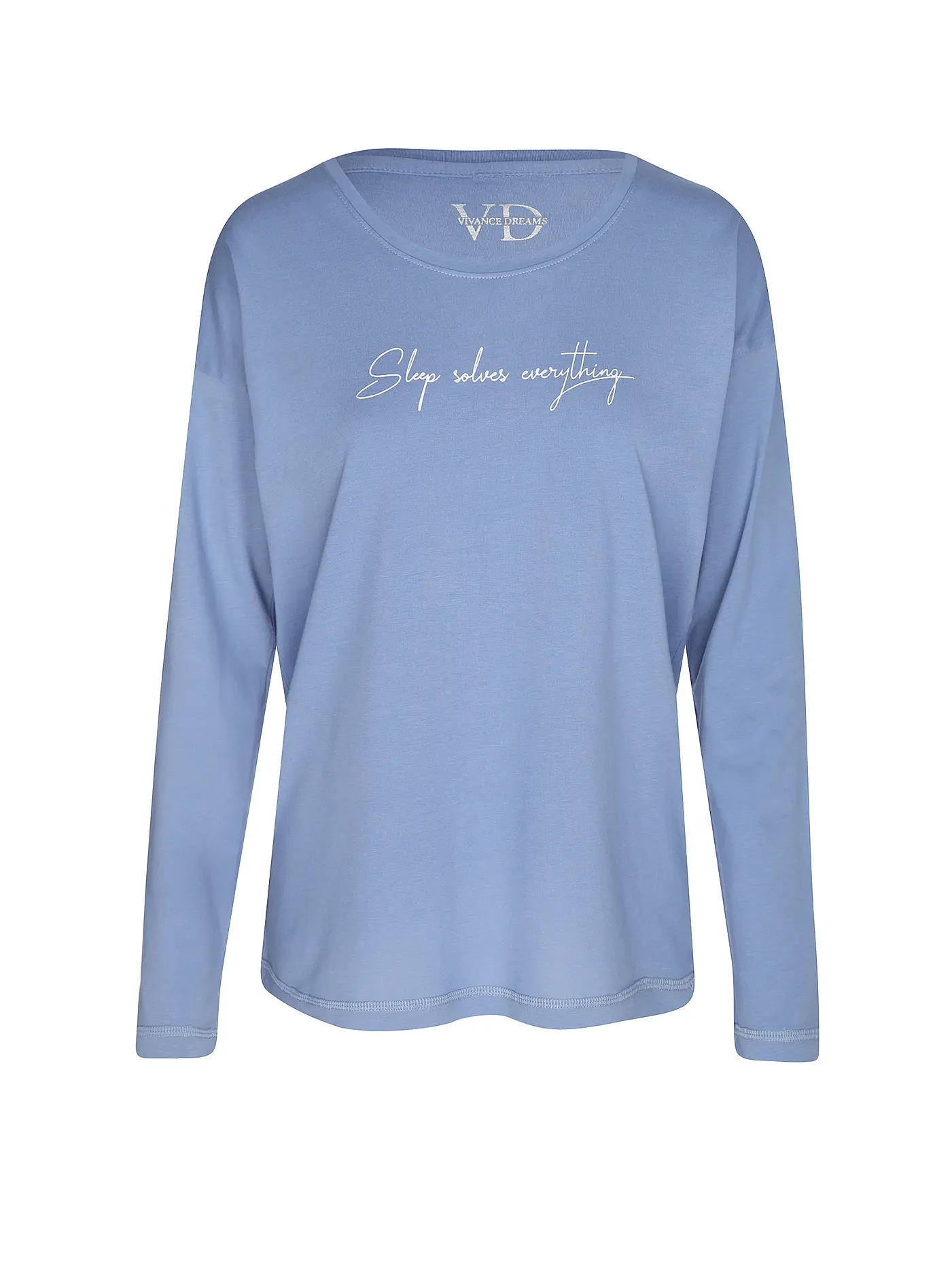 LASCANA | Langarmshirt COZY DREAMS | blau